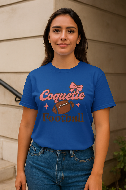 Cute Coquette Football T-Shirt